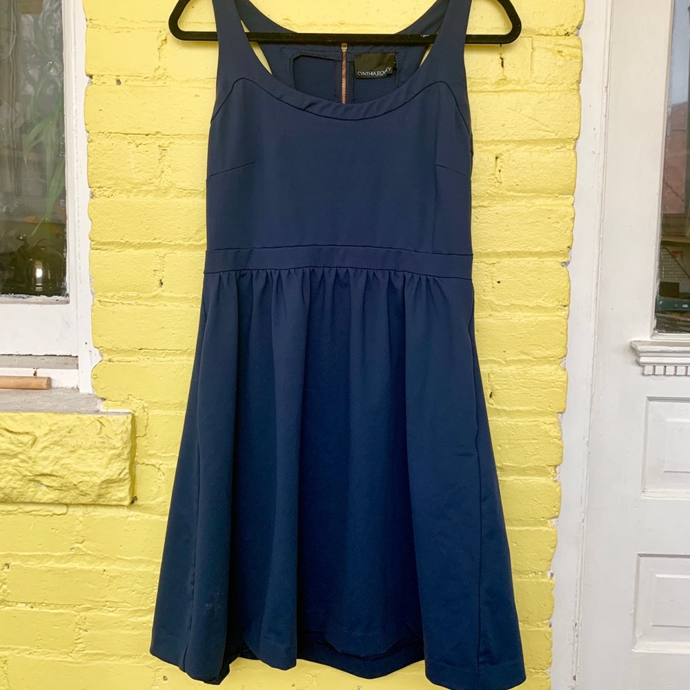 [CynthiaRowley] Navy Racerback Stretch Dress ⚓️